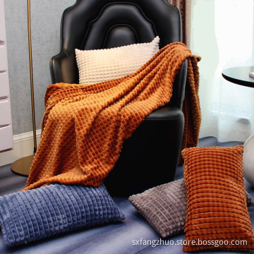 anti-pilling both flannel  50x60 fleece blanket